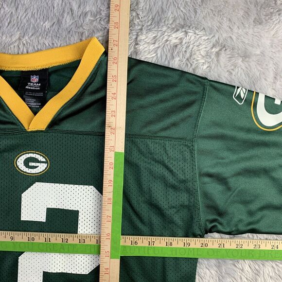 Green Bay Packers Jersey Youth Extra Large Reebok Aaron Rodgers #12 NFL Football - Picture 6 of 13